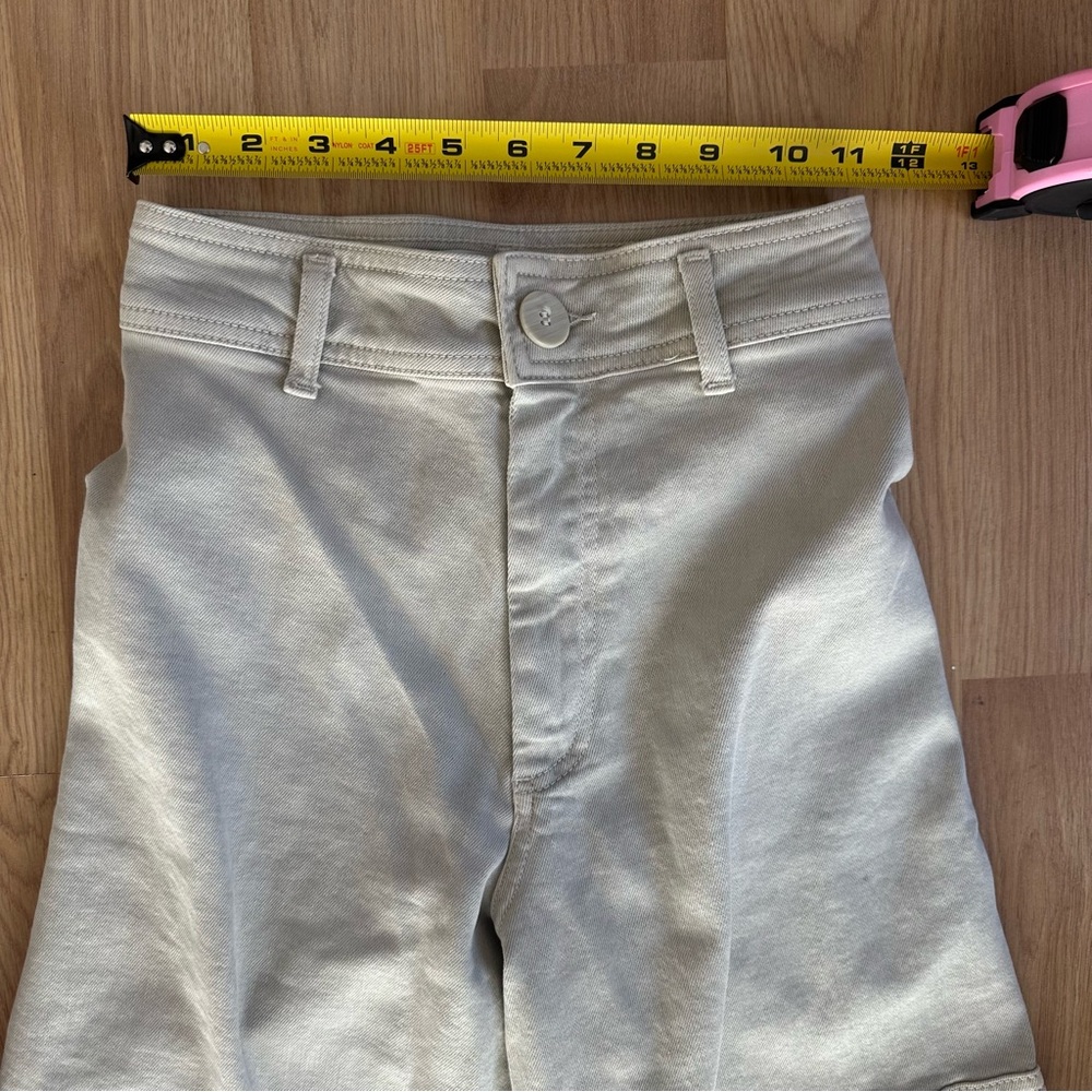 Zara Women's High Waisted Wide Leg Cargo Pants‎ Size 0 - Picture 7 of 14
